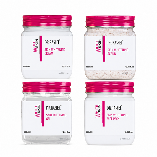 DR.RASHEL White Skin Face & Body Care Combo Pack of 4 (380ml Each)
