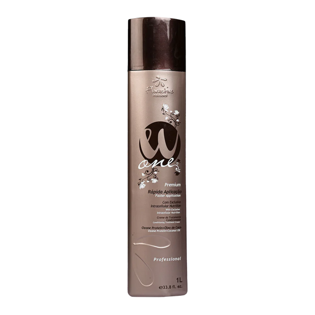 Floractive Profissional W One Premium Nanoplastia Hair Treatment 1000ml | Professional Hair Straightening & Anti-Frizz Treatment