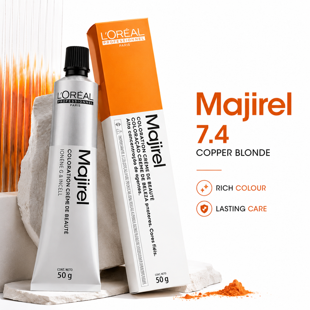 L'Oréal Professionnel Majirel 7.4 Copper Blonde Hair Colour 50g