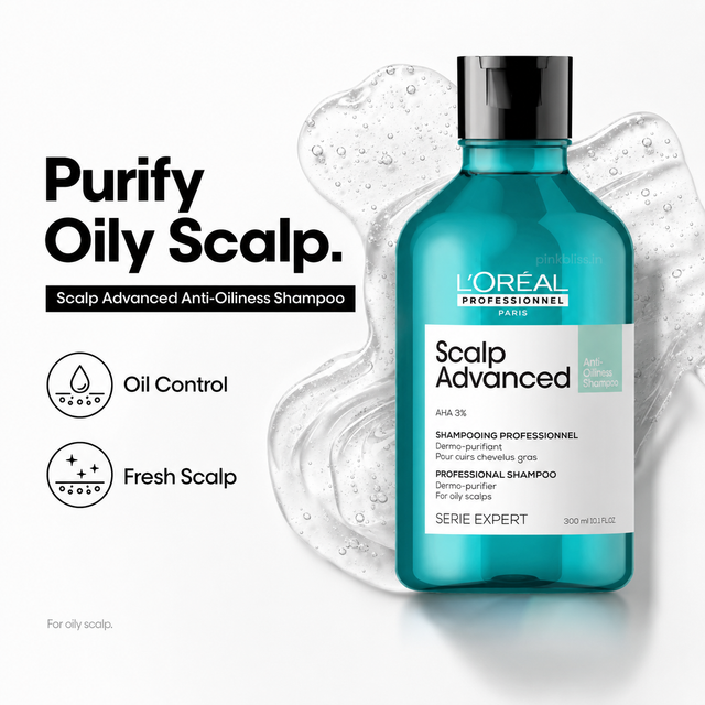 L'Oréal Professionnel Scalp Advanced Anti-Oiliness Shampoo 300ml for Oily Scalp