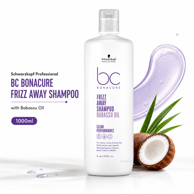 Schwarzkopf Professional BC Bonacure Frizz Away Shampoo with Babassu Oil 1000ml