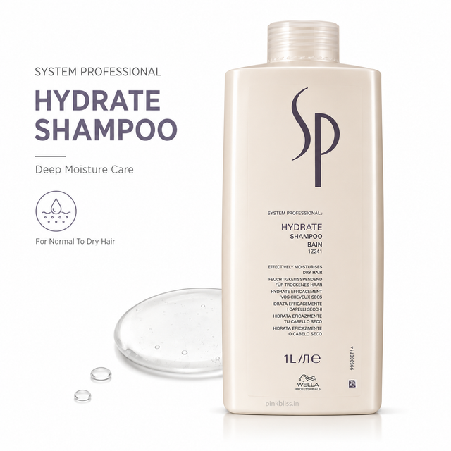 System Professional Hydrate Shampoo For Normal To Dry Hair Deep Moisture Care 1000ml
