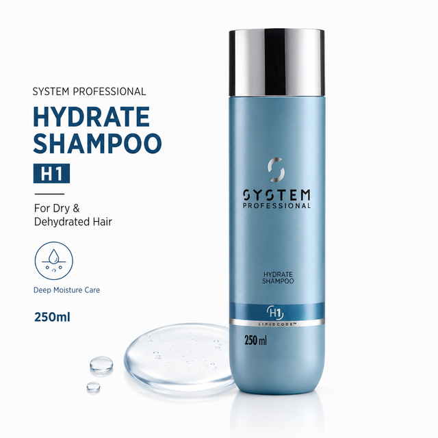System Professional Hydrate Shampoo H1 For Dry & Dehydrated Hair 250ml