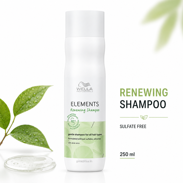 Wella Professionals Elements Sulfate Free Renewing Shampoo For Moisture, Nourishment & Healthy Hair 250ml