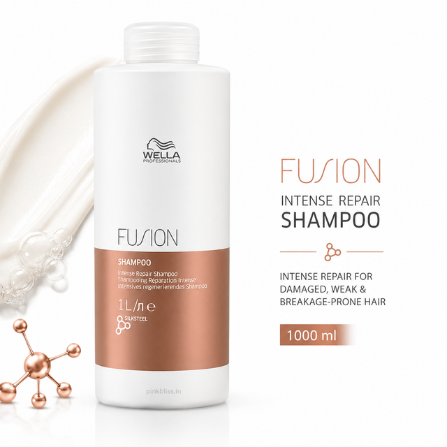 Wella Professionals Fusion Intense Repair Shampoo For Damaged, Weak & Breakage-Prone Hair 1000ml