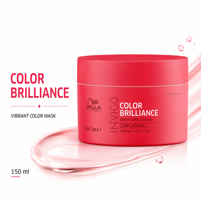 Wella Professionals Invigo Color Brilliance Hair Mask For Color-Treated Hair & Color Protection 150ml