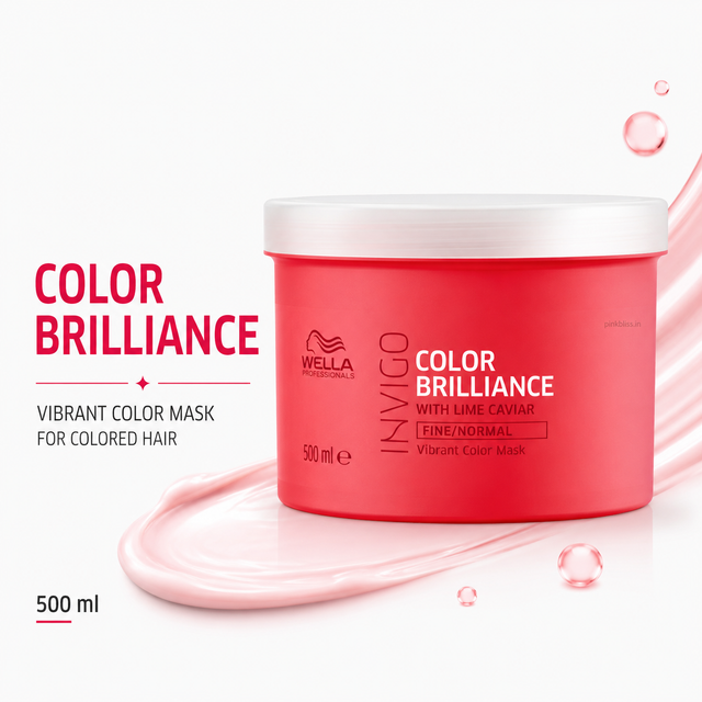 Wella Professionals Invigo Color Brilliance Hair Mask For Color-Treated Hair Protection & Shine 500ml