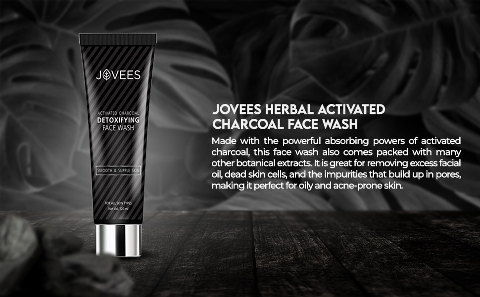 Jovees Herbal Activated Charcoal Detoxifying Face Wash