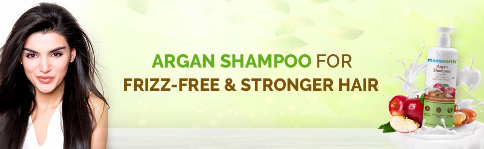 Mamaearth Argan Apple Cider Vinegar Shampoo For Dry Frizzy Hair