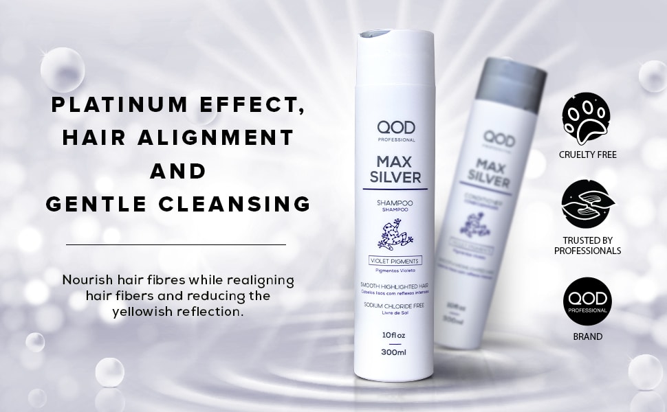 QOD Professional Max Silver Shampoo Conditioner – 300ml