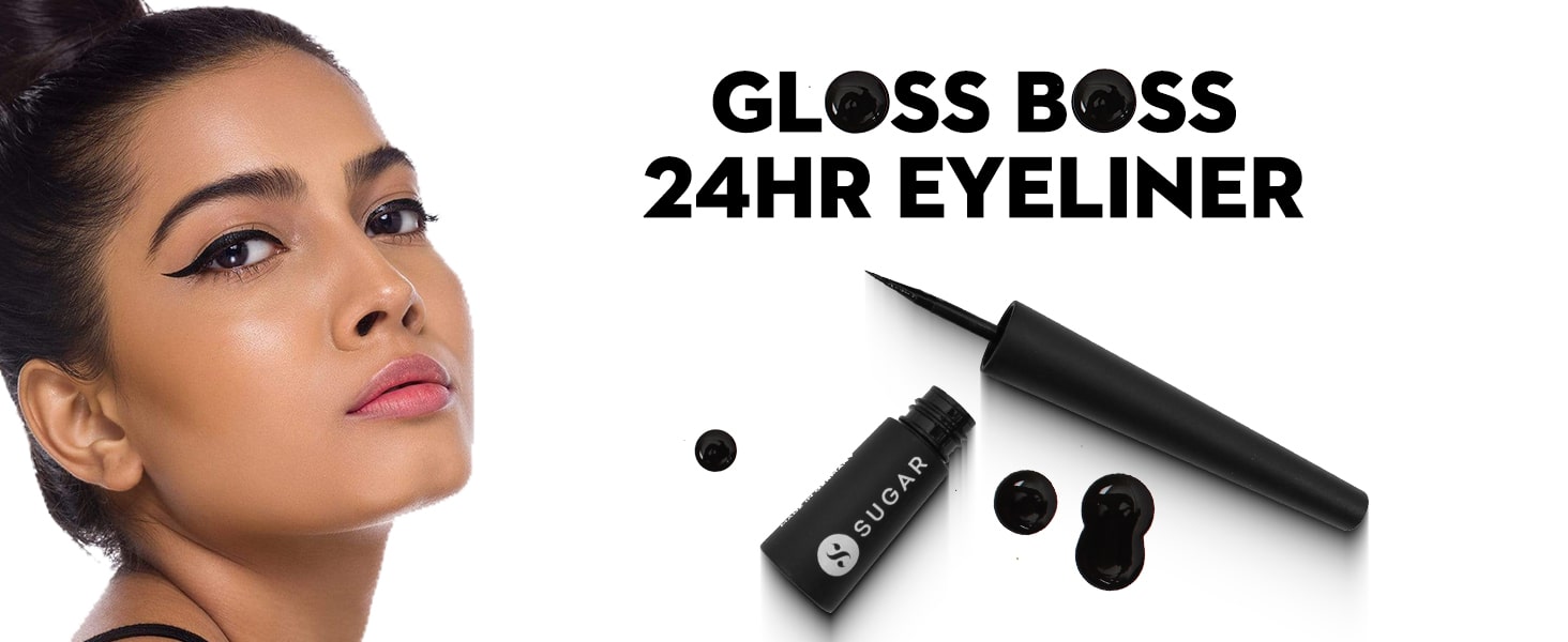 SUGAR Cosmetics - Gloss Boss - 24HR Eyeliner - 01 Back In Black (Black Eyeliner) 31