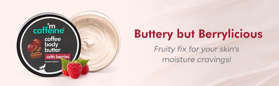 mCaffeine Coffee Body Butter with Berries 100gm