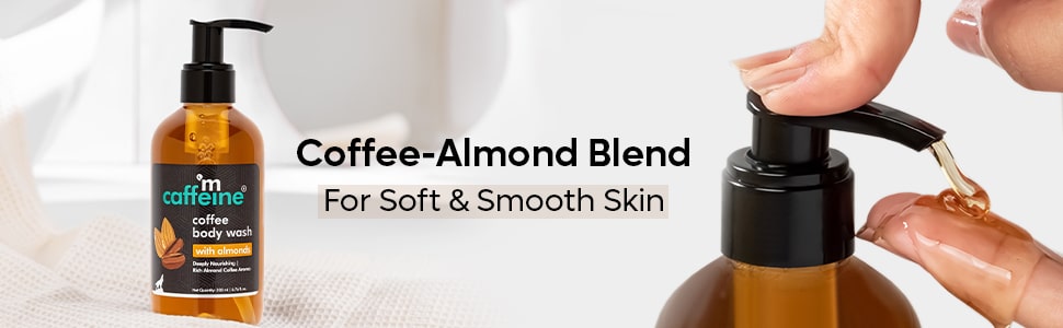mCaffeine Coffee Body Wash with Almonds for Nourished Skin