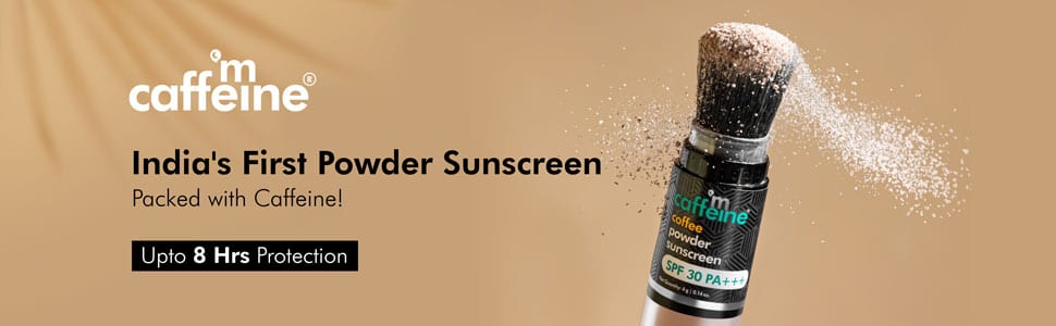 mCaffeine Coffee Powder Sunscreen with SPF 30 PA for Sun Protection