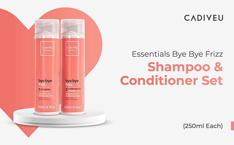CADIVEU Bye Bye Frizz Shampoo and Conditioner 250ml Combo 1
