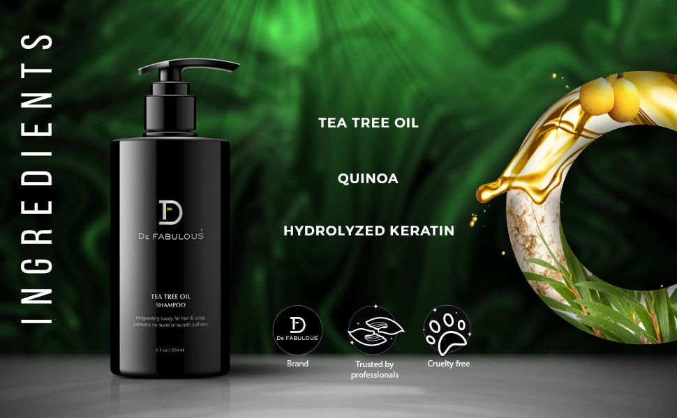 De Fabulous Tea Tree Oil Shampoo 250ml