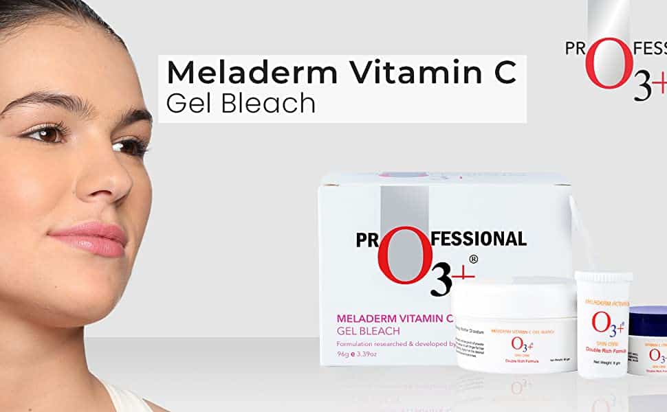 O3 Meladerm Vitamin C Gel Bleach for Skin Whitening and Hair Lightening 96g5