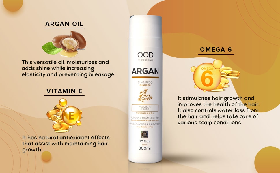 Qod Professional Argan Moisture Shine Shampoo 1L 1000ml5