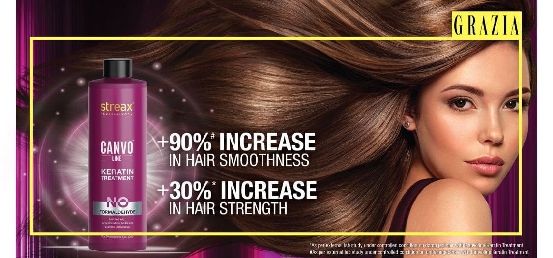 Streax Professional Canvoline Complete Hair Care Combo for Straightening Hair Streax Canvoline Shampoo 300ml Conditioner 240ml