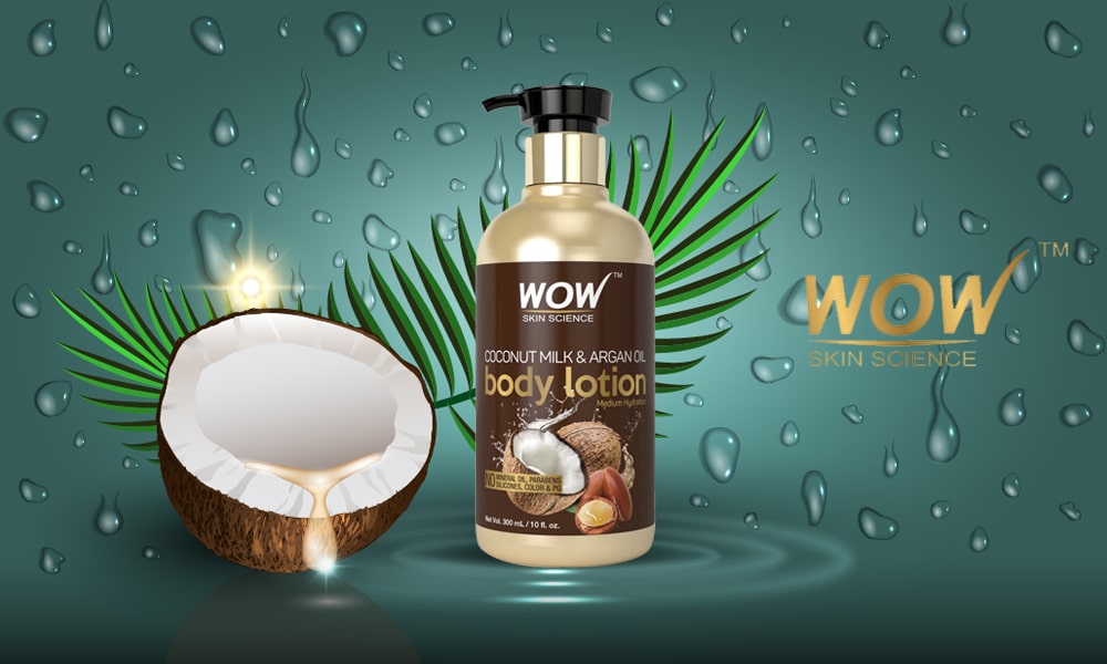 WOW Skin Science Coconut Milk Argan Oil Body Lotion