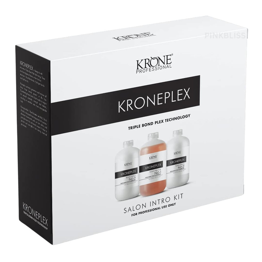 Krone Professional Kroneplex Triple Bond Plex Hair Repair & Strengthening Treatment Kit 1575ml