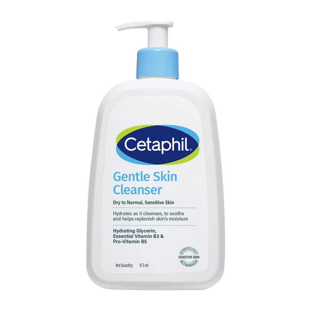 Cetaphil Gentle Skin Cleanser for Dry to Normal Sensitive Skin 473ml