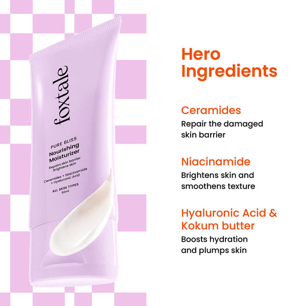 Foxtale Nourishing Ceramide Moisturizer for Barrier Repair & Deep Hydration 50ml