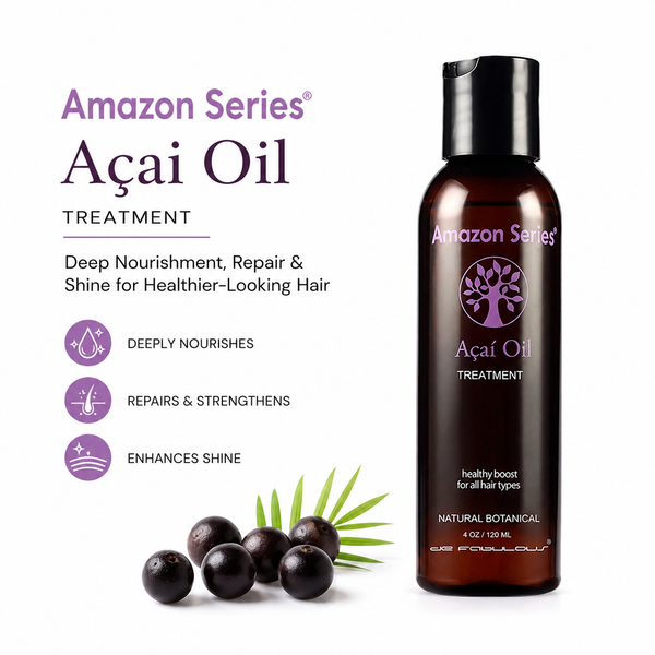 Amazon Series Acai Oil Hair Treatment 120 | Hair Repair & Anti-Frizz Oil for All Hair Types