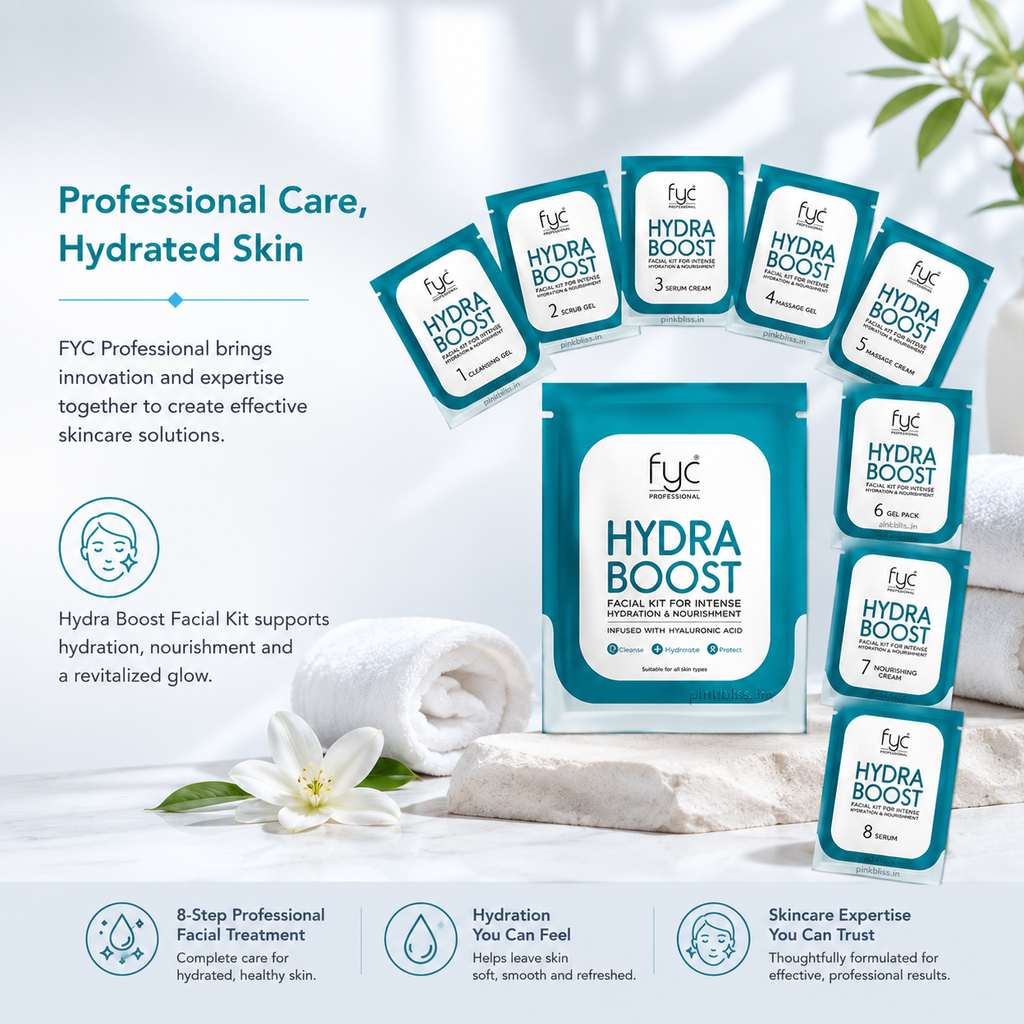 FYC Professional Hydra Boost Facial Kit For Deep Hydration & Glowing Skin 185g