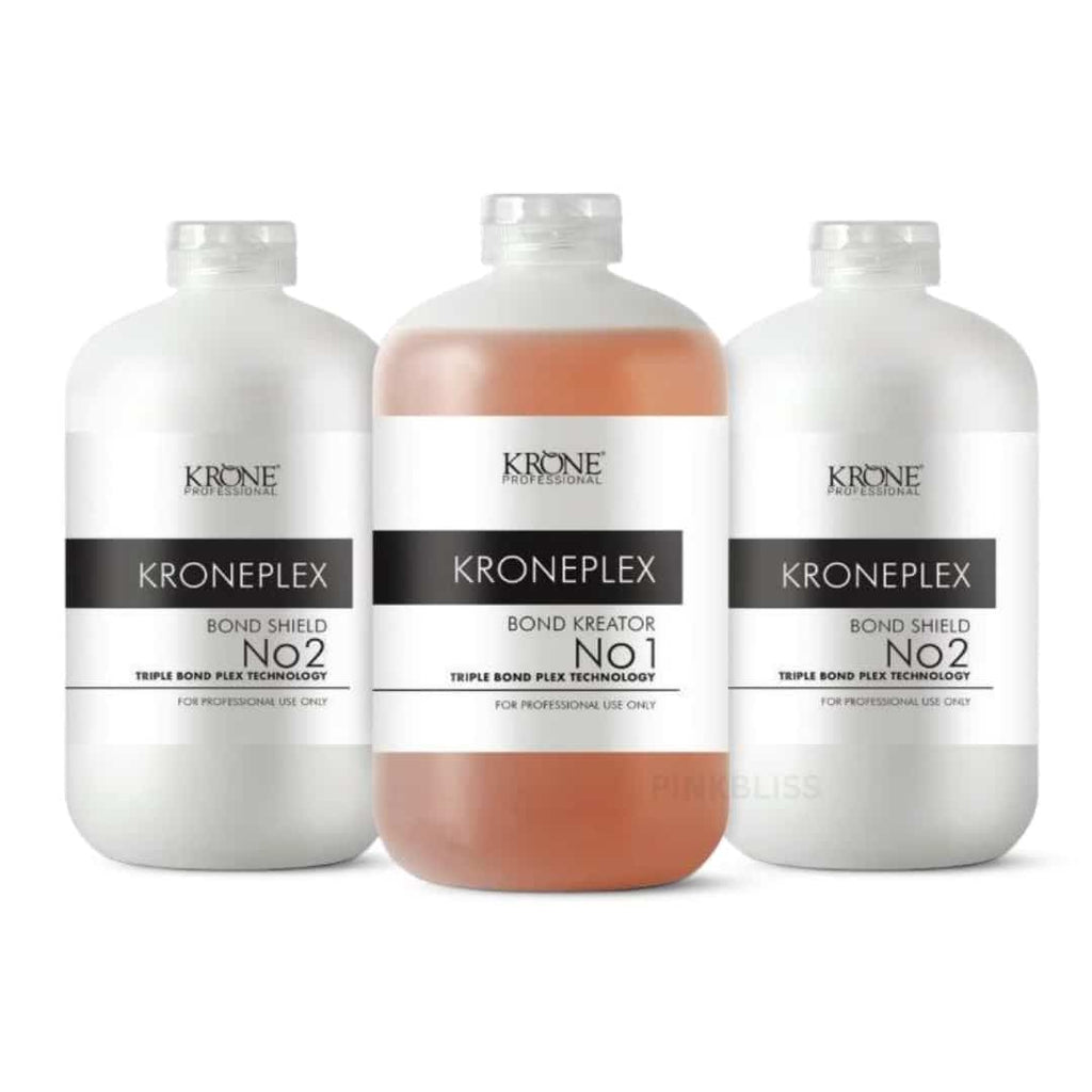 Krone Professional Kroneplex Triple Bond Plex Hair Repair & Strengthening Treatment Kit 1575ml