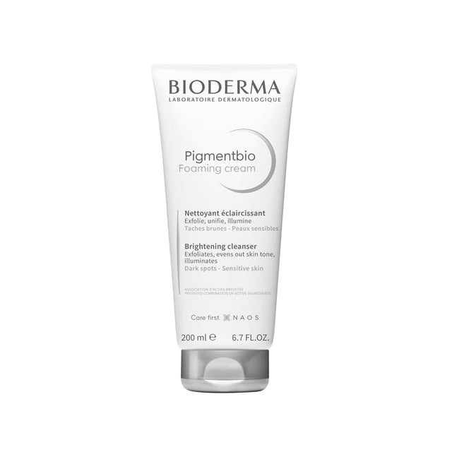 Bioderma Pigmentbio Foaming Cream Brightening Exfoliating Cleanser For Dark Spots & Uneven Skin Tone 200ml