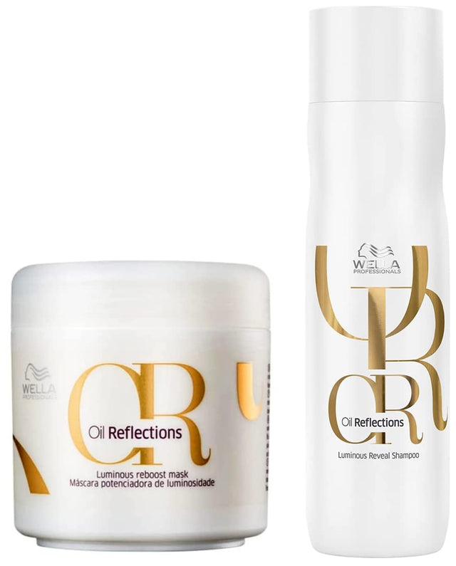 Wella Professionals Oil Reflections Luminous Shampoo & Hair Mask Combo For Smooth, Shiny & Frizz Free Hair 250ml + 150ml