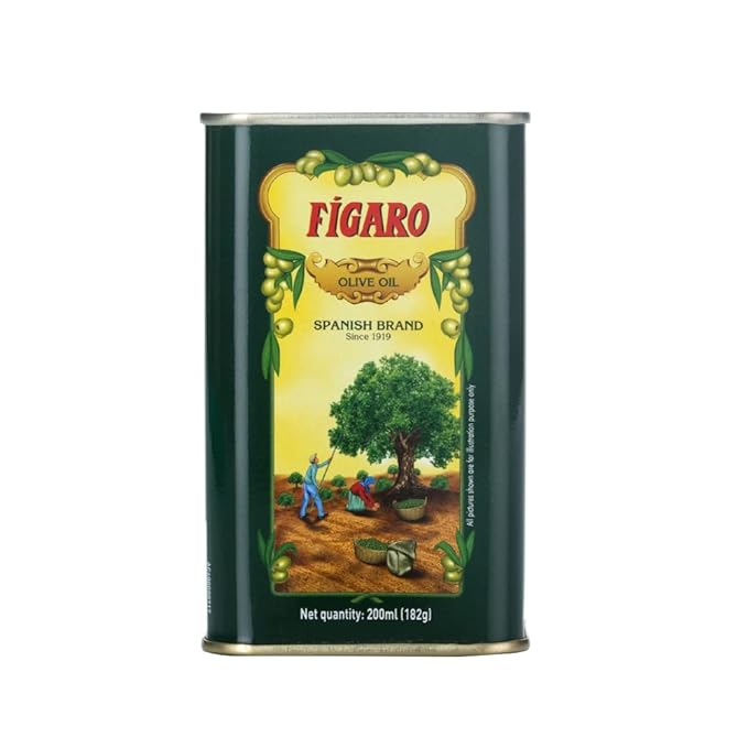Figaro Pure Olive Oil 200ml Tin | Multi-Purpose Cooking Olive Oil