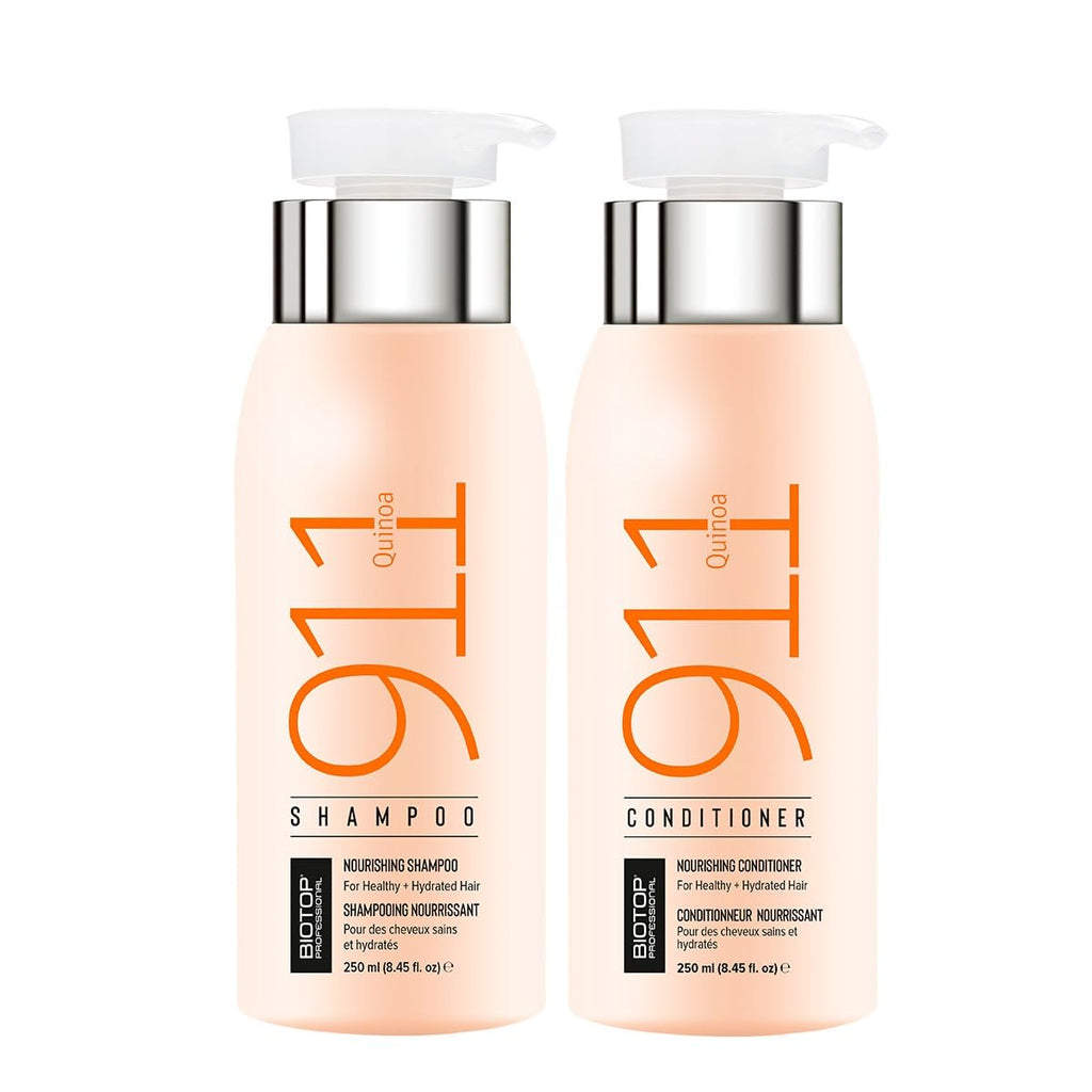 Biotop Professional 911 Quinoa Shampoo & Conditioner Combo for Dry & Damaged Hair (250ml Each)