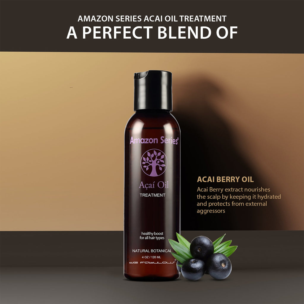 Amazon Series Acai Oil Hair Treatment 120 | Hair Repair & Anti-Frizz Oil for All Hair Types