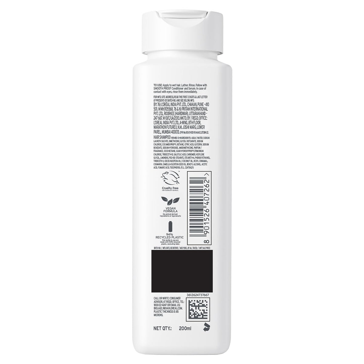 Biolage Smoothproof Camellia Shampoo For Dry, Frizzy & Humidity-Prone Hair 400ml