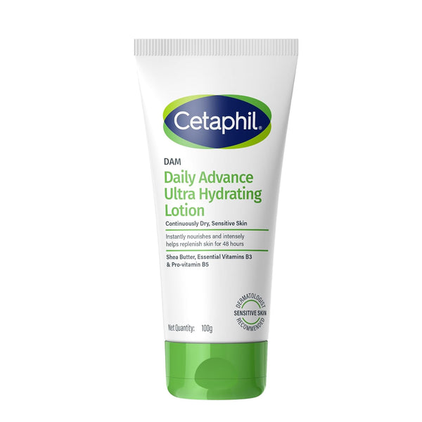 Cetaphil DAM Daily Advance Ultra Hydrating Lotion for Dry & Sensitive Skin 100g