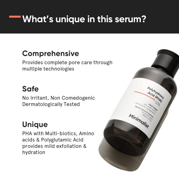 Minimalist PHA 3% Alcohol-Free Face Toner 150ml