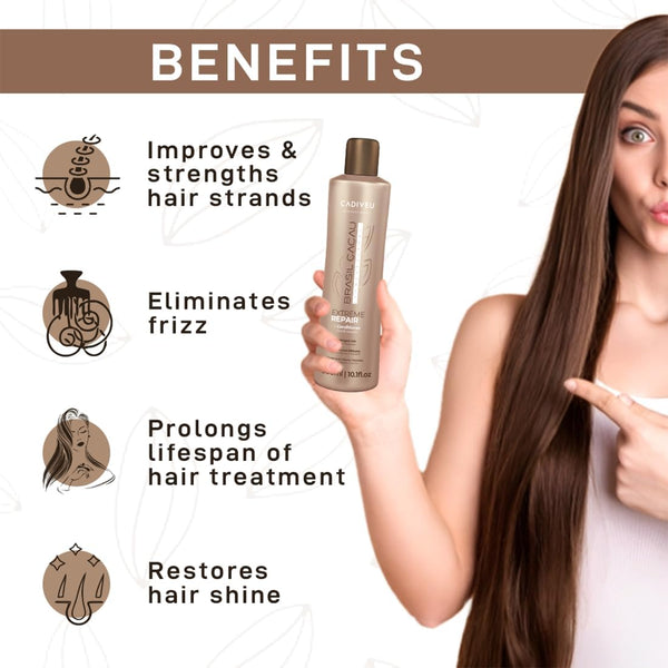 Cadiveu Brasil Cacau Extreme Repair Conditioner for Damaged Hair 300ml
