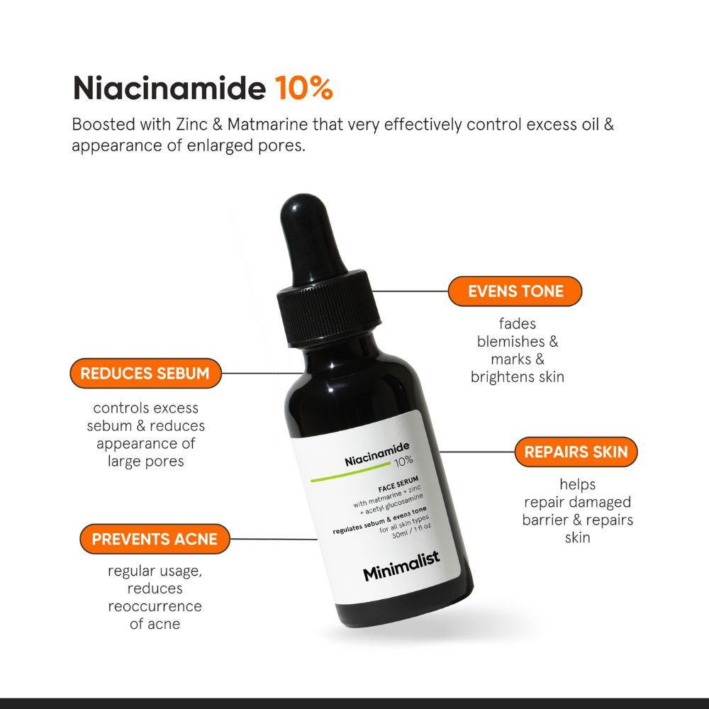 Minimalist 10% Niacinamide Face Serum for Oil Control & Anti-Acne 30ml