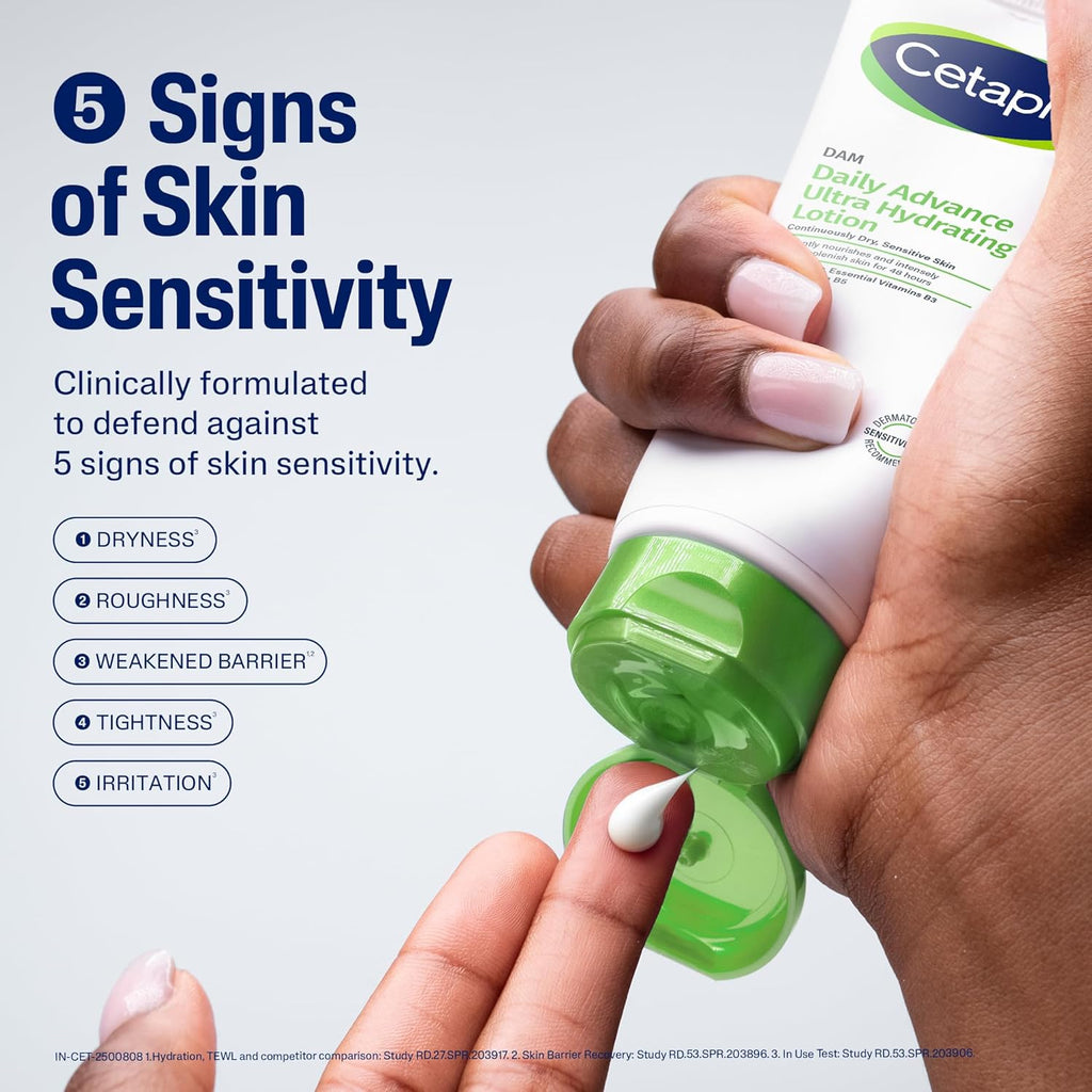 Cetaphil DAM Daily Advance Ultra Hydrating Lotion for Dry & Sensitive Skin 100g
