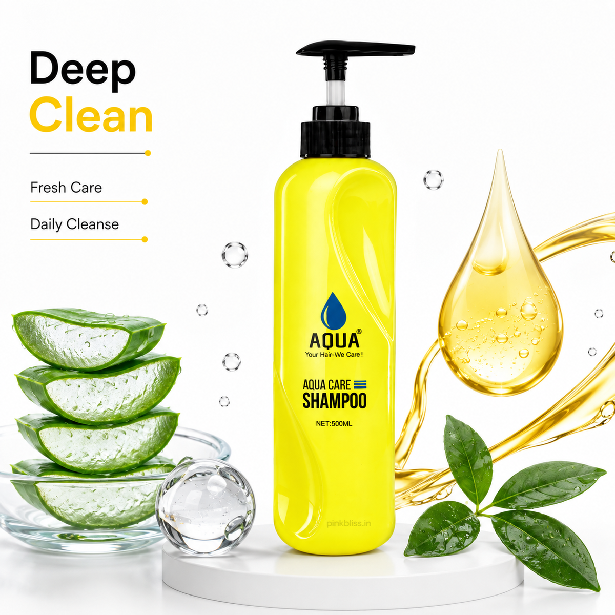 Aqua Professional Gold Hair Care Shampoo 500ml (New Pack)