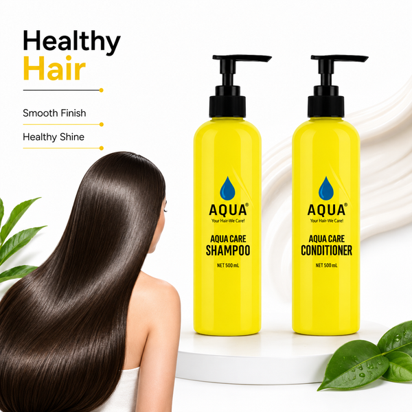 Aqua Professional Gold Hair Care Shampoo & Conditioner Combo 500ml Each (New Pack)