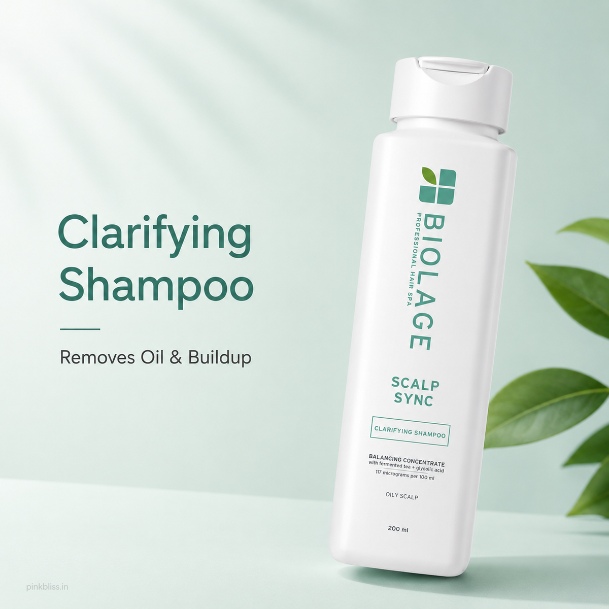 Biolage Scalp Sync Clarifying Shampoo for Oily Scalp & Buildup Removal 200ml