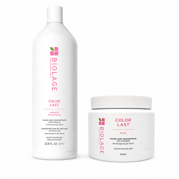 Biolage ColorLast Shampoo 1000ml & Color Protecting Hair Masque 490g Combo For Color-Treated Hair