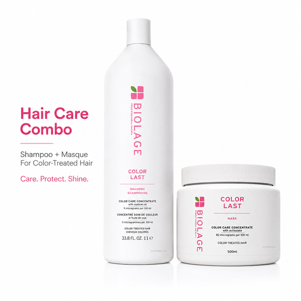 Biolage ColorLast Shampoo 1000ml & Color Protecting Hair Masque 490g Combo For Color-Treated Hair