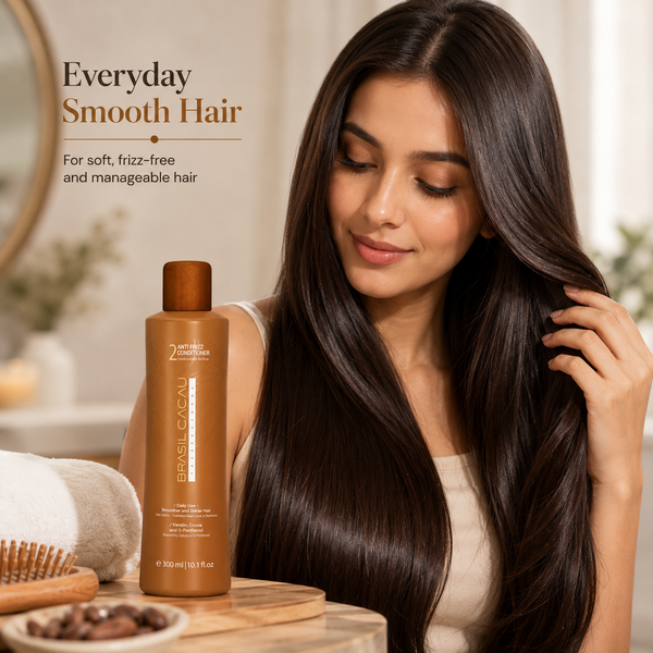 Cadiveu Brasil Cacau Anti Frizz Conditioner for Smooth & Frizz-Free Hair 300ml
