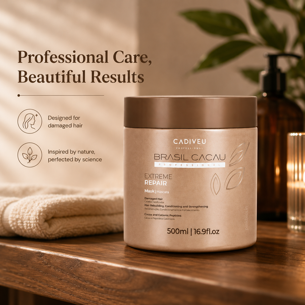 Cadiveu Brasil Cacau Extreme Repair Hair Mask for Damaged Hair 500ml