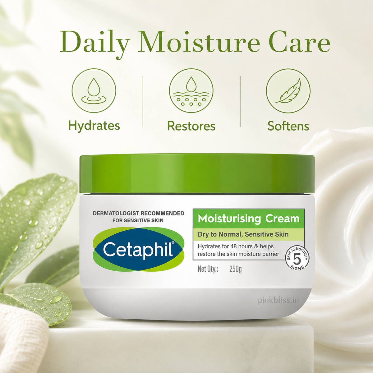 Cetaphil Moisturizing Cream for Dry, Normal & Sensitive Skin 250g