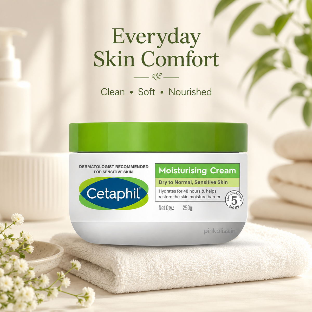 Cetaphil Moisturizing Cream for Dry, Normal & Sensitive Skin 250g